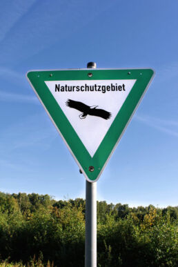 Naturschutzgebiet Schild