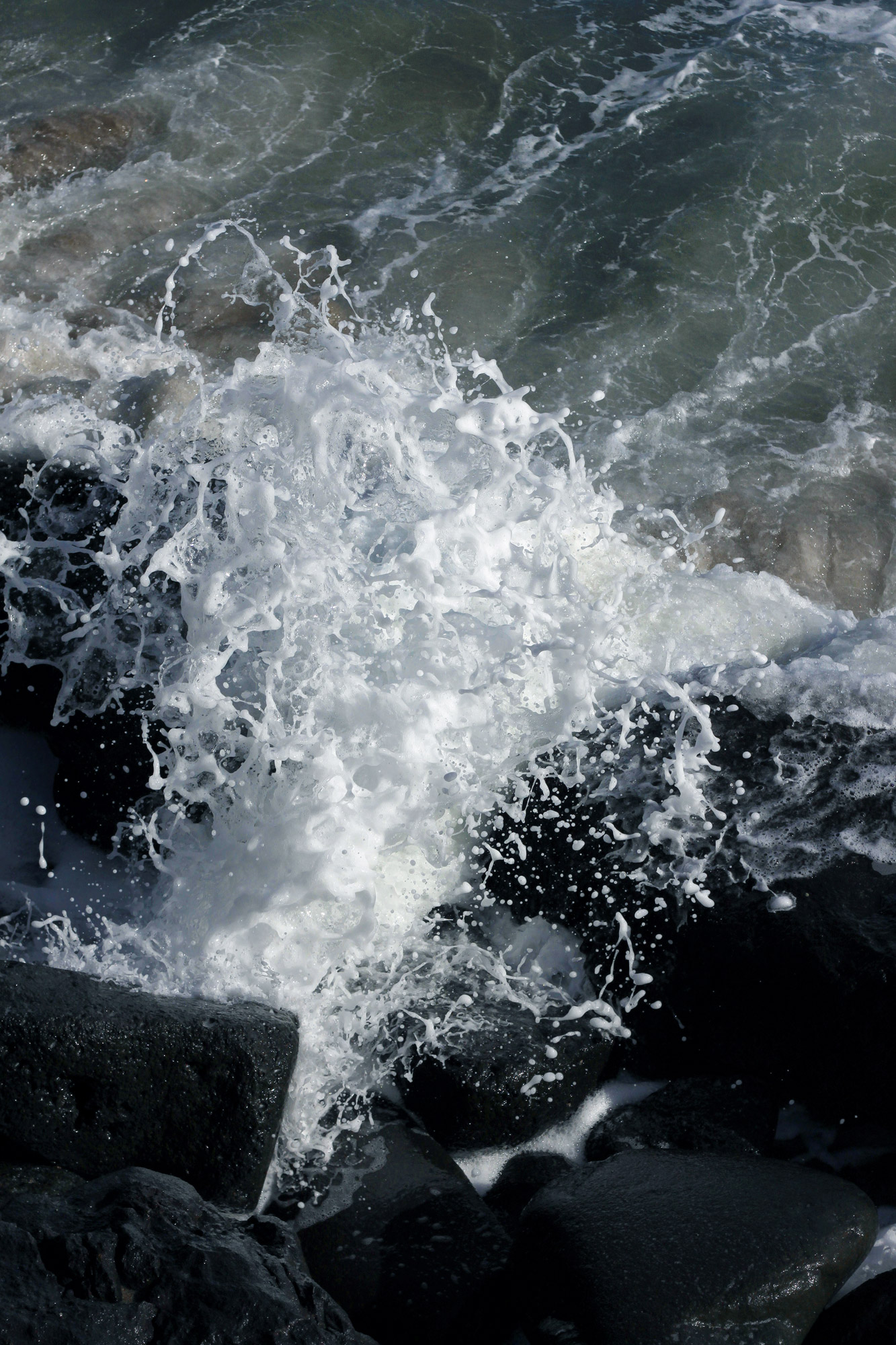 Wave Breaking Rocks