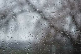 Regen Fensterscheibe