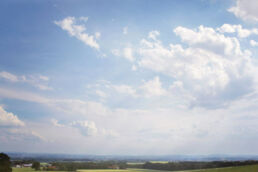 Blauer Himmel Landschaft